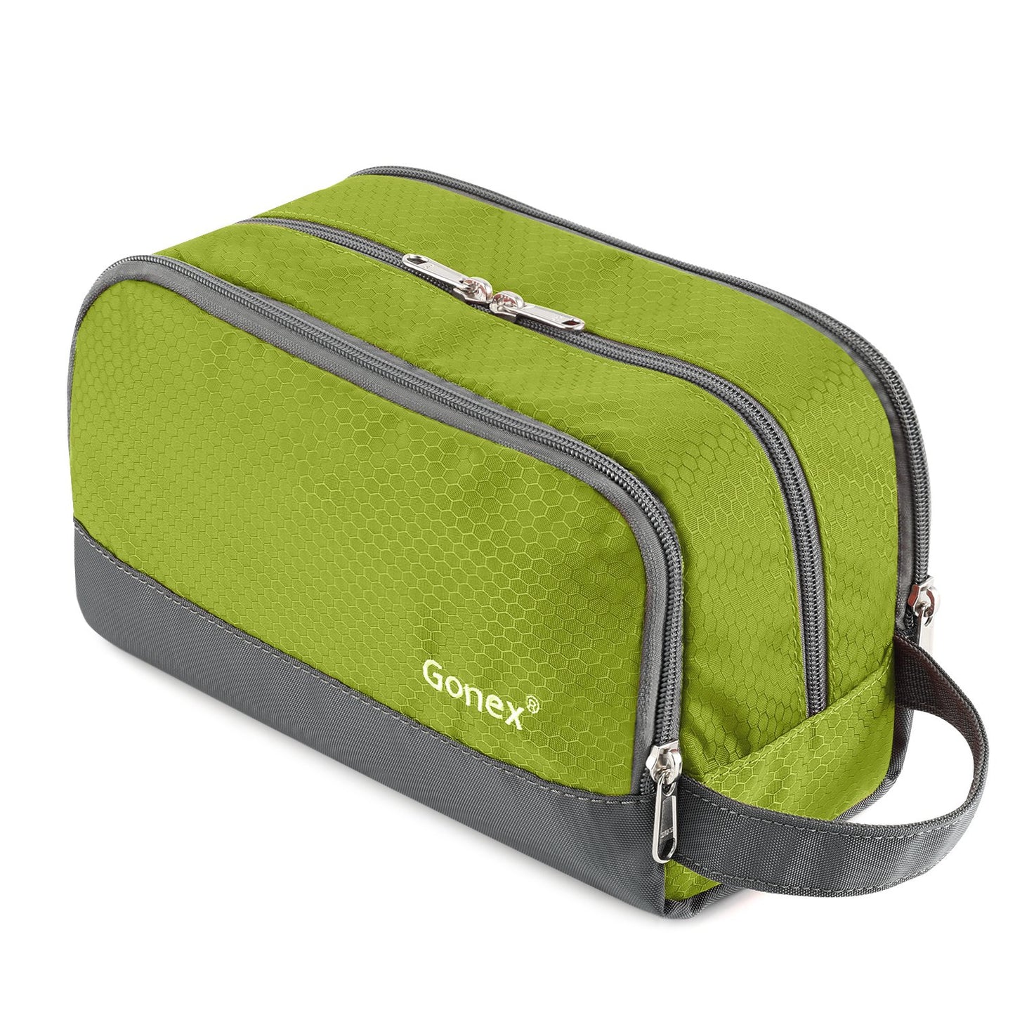 Gonex Travel Toiletry Bag Nylon, Shaving Bag Toiletry Organizer Green
