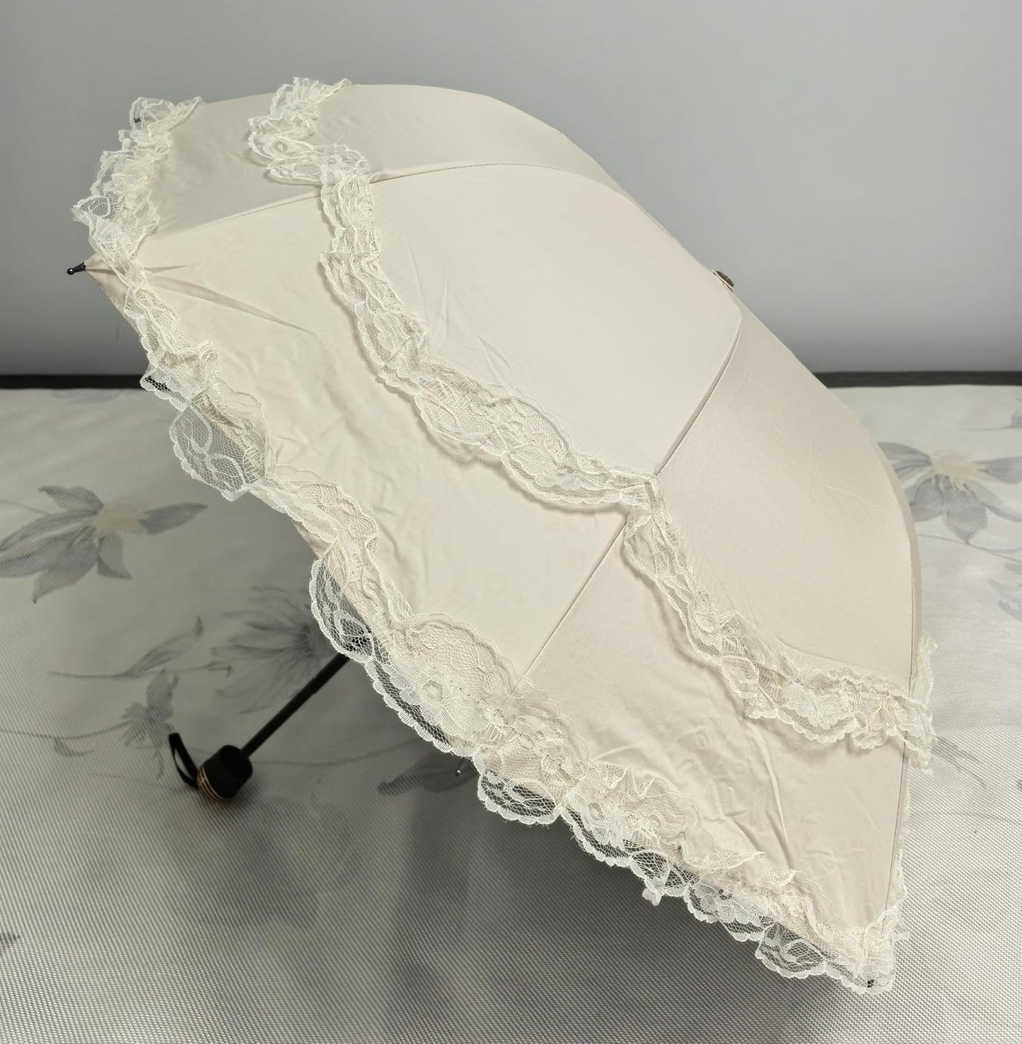 Vintage Lace Parasol Gothic Lolita Umbrella UV Sun Protection Witch Cosplay Photoshoot Props Party Decoration