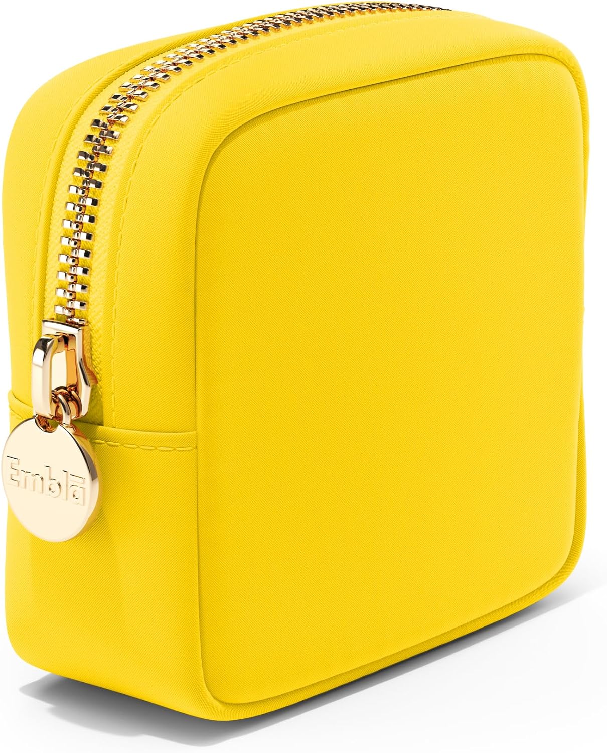 Embla Cosmetic Bag - Makeup Bag Travel Pouch, Toiletry Bags Cute Makeup Organizer, Nylon Zipper Pouches, Lemon Coin Purse, Storage Bag Cosmetics Organizer, Make up bags Mini, Small, Large, Womens