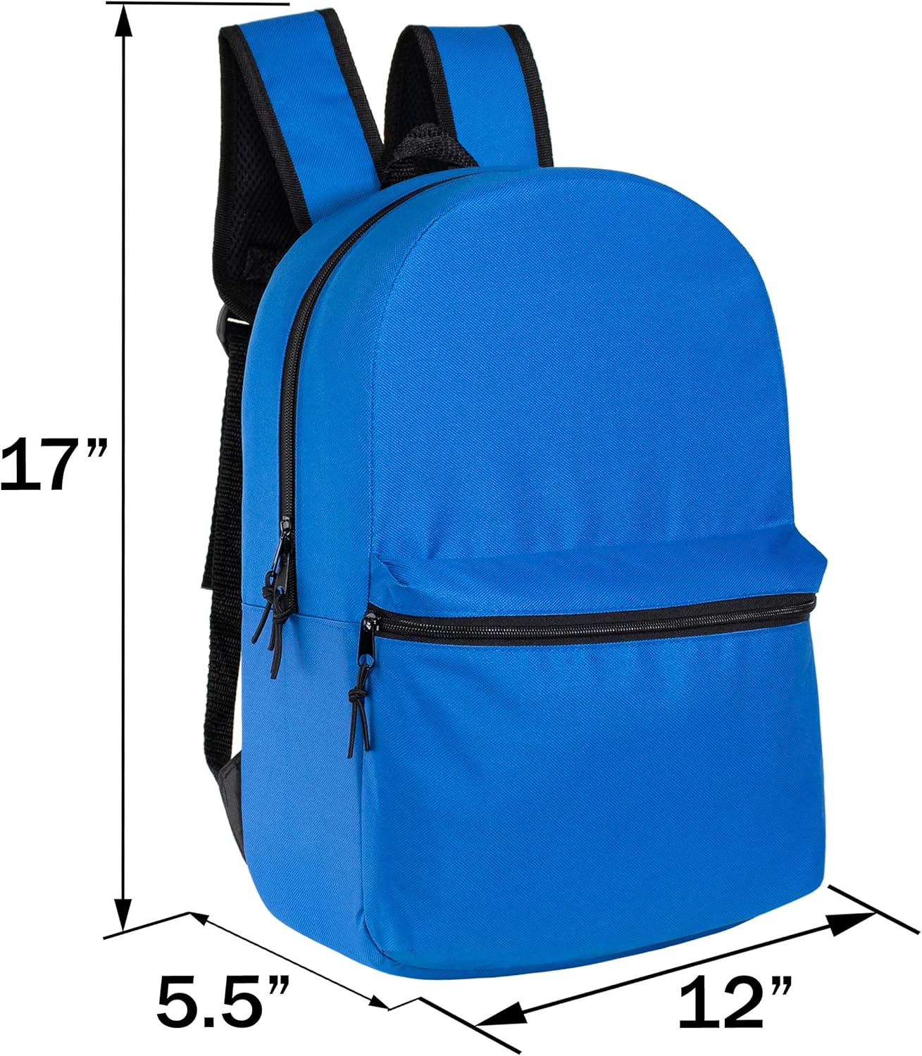 17" School Backpacks for Kids - Backpacks in Bulk for Elementary, Middle, and High School Students in Assorted Colors