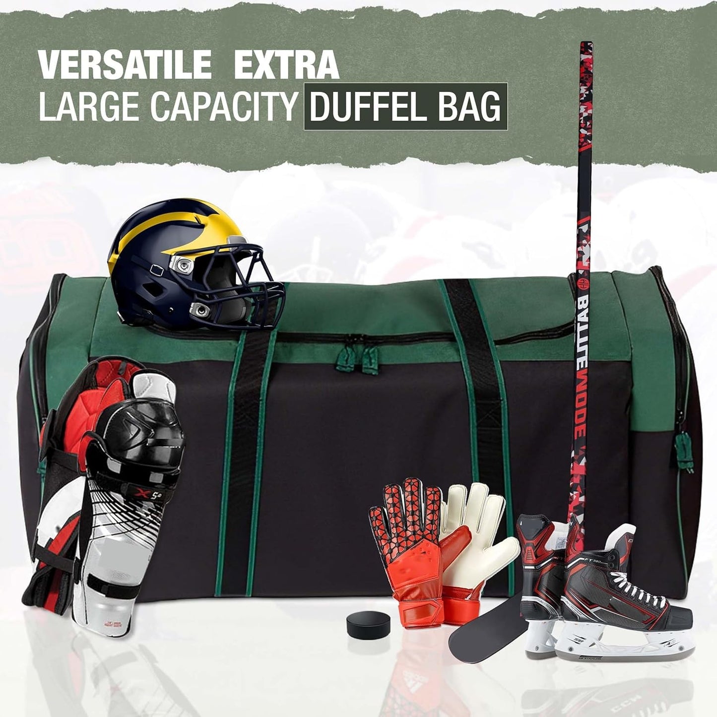 Jetstream Heavy Duty Multi Pocket Durable Sports Gym Equipment Travel Duffel Bag