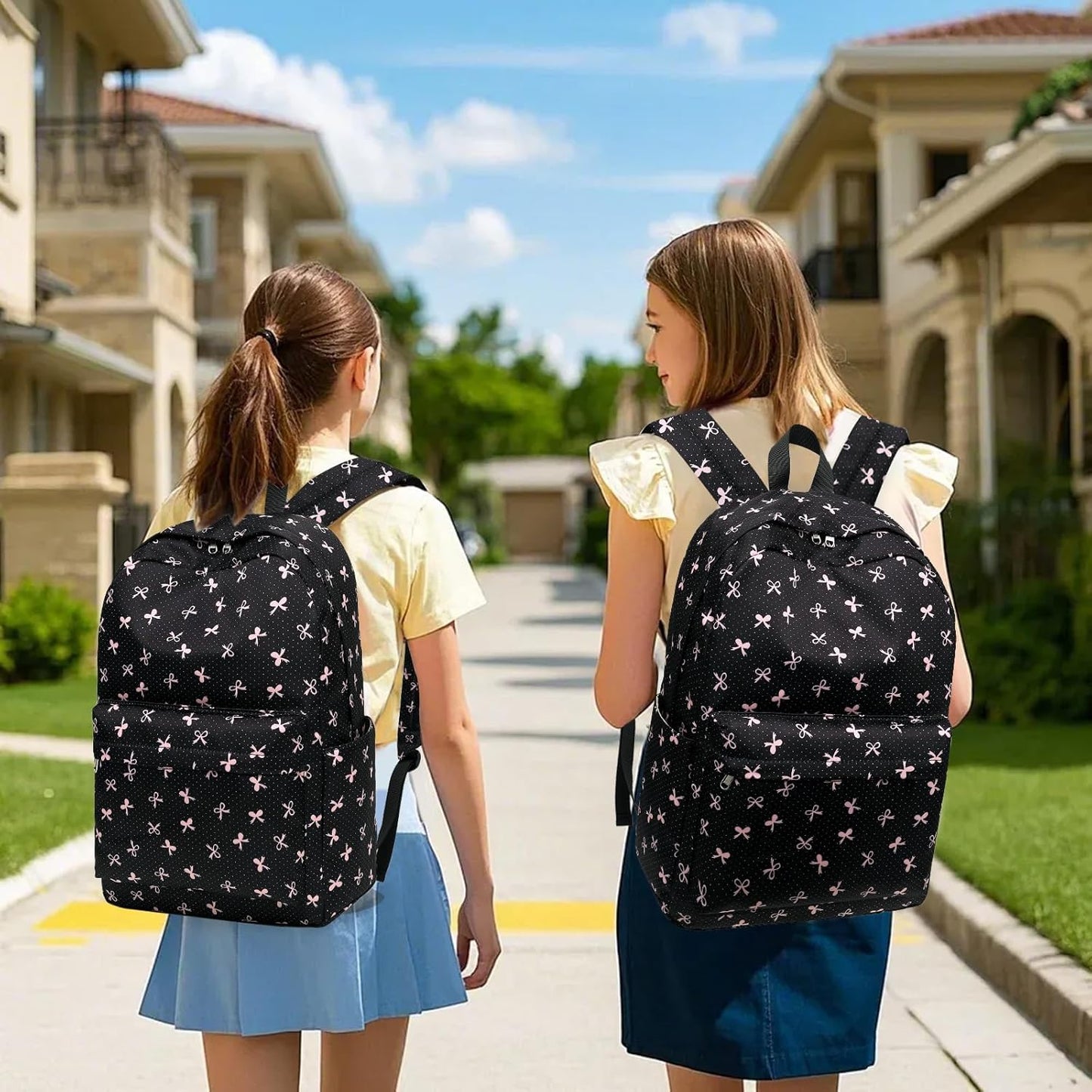 LEDAOU School Backpack Teen Girls Lightweight Bookbag Elementary Middle School Backpacks College Laptop Bag Travel Daypack