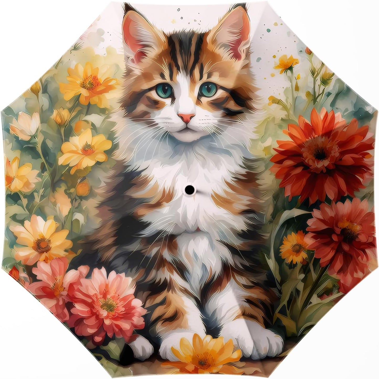 Small Compact Travel Automatic Folding Umbrella for Women, Portable Lightweight, Rain, Wind, UV Sun Shade