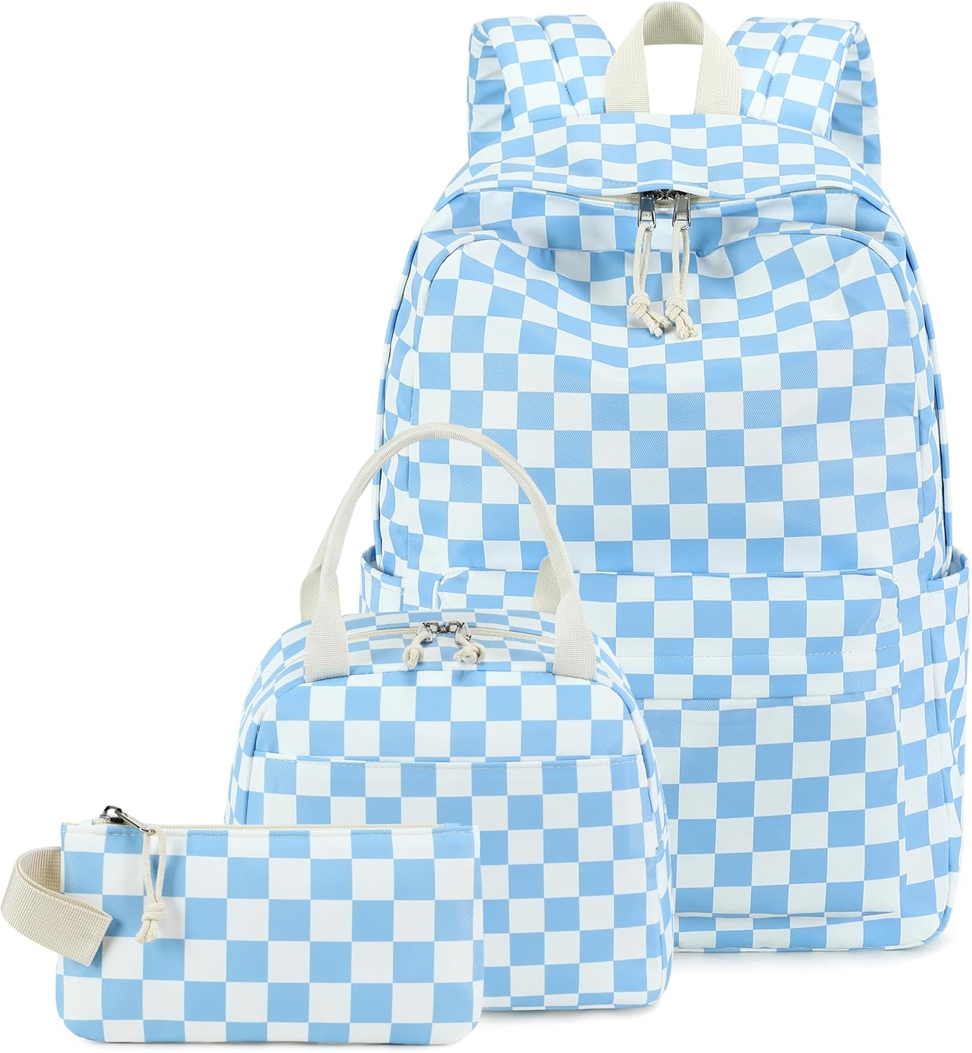 LEDAOU Backpack for Girls School Bag Kids Bookbag Teen Backpack Set Daypack with Lunch Bag and Pencil Case