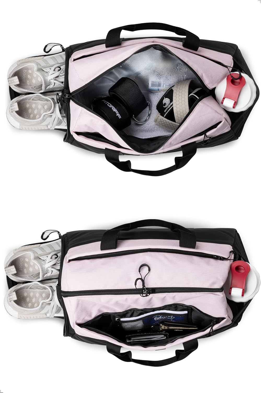 Fitgriff® Gym Bag V2 for Men and Women with Shoe & Wet Compartment - Duffle Bag for Travel, Sports, Fitness and Workout