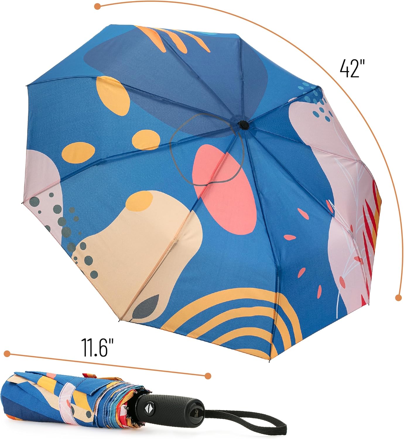 Mr. Pen- Windproof Travel Umbrella, Automatic Umbrellas for Rain, Compact