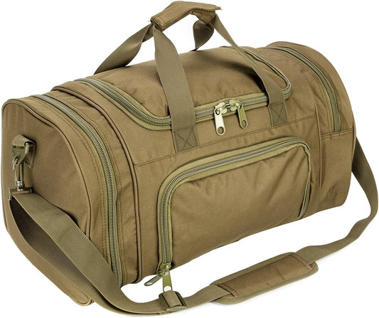 Gym Duffel Bag for Men Sports Duffel Bag with Shoe Compartment (GREEN-Model A)