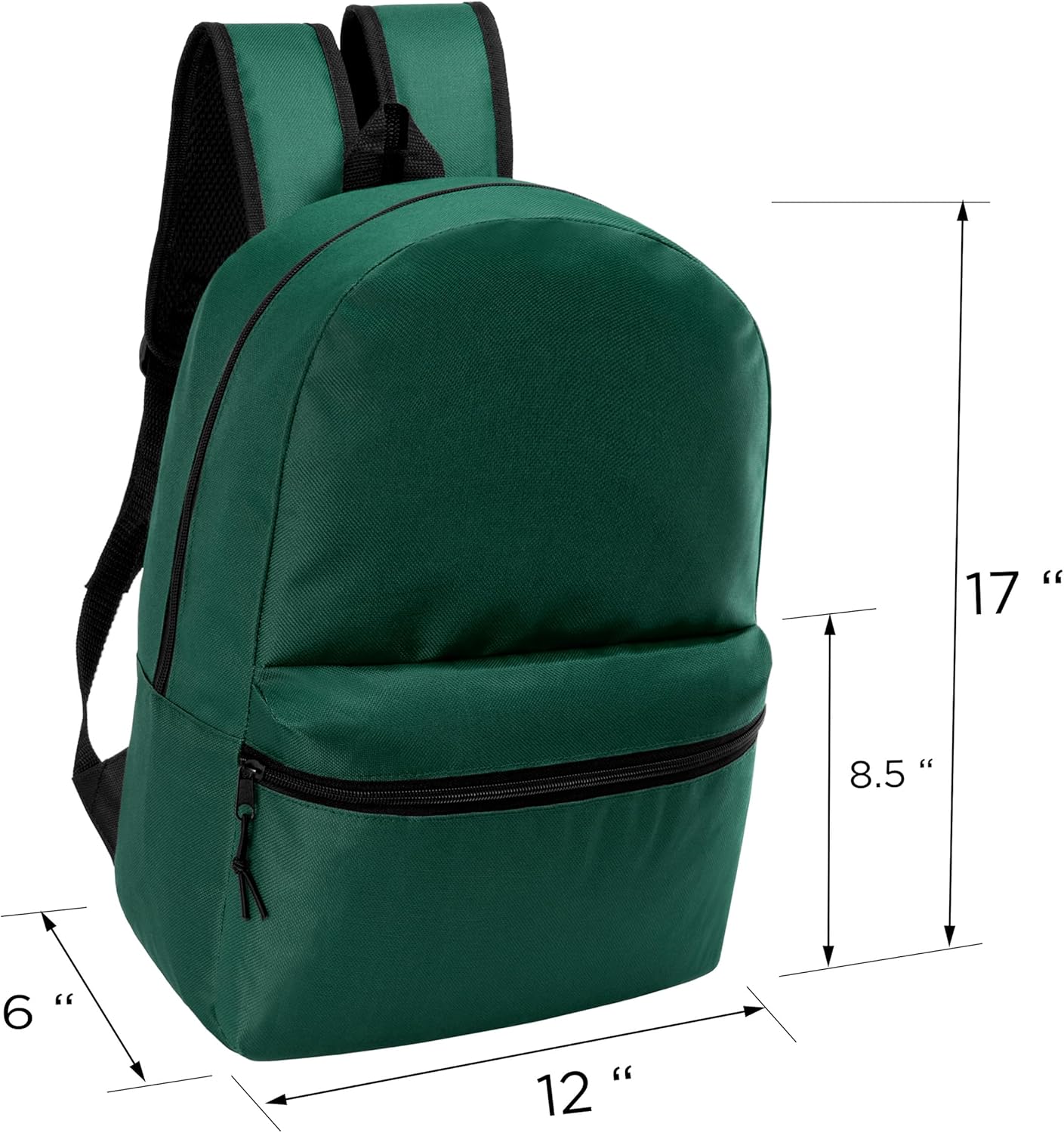 17" School Backpacks for Kids - Backpacks in Bulk for Elementary, Middle, and High School Students in Assorted Colors