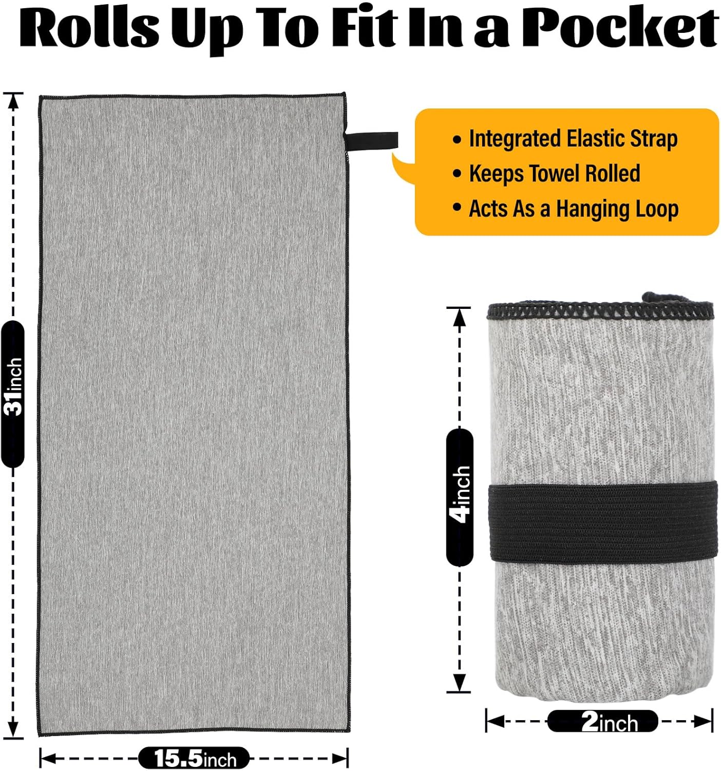 12 Pack Gym Towels Microfiber Fast Drying Men Women Workout Gear for Fitness Yoga Exercise Tennis Quick Dry Towel for Outdoor Running Riding Jogging Hiking Camping Fishing