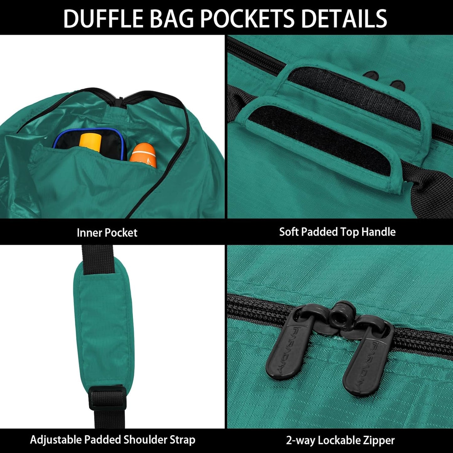 105L Extra Large Duffel Bag, 32.5 inch Travel Duffel Bag lightweight Luggage Bag-Green