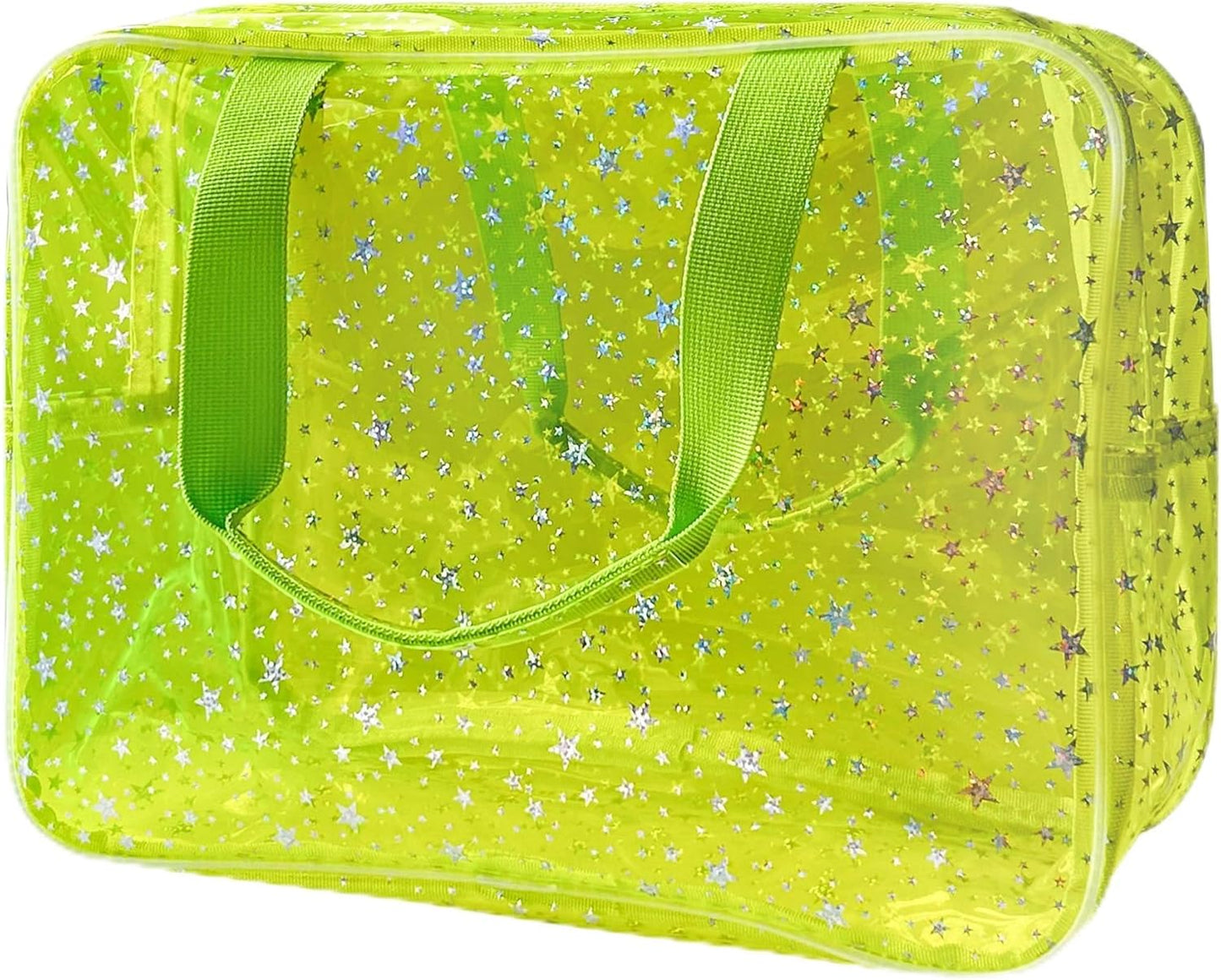 ONEART Waterproof PVC Cosmetic Bag - Clear Makeup Pouch for Travel Toiletry Organizer - Wrinkle-Resistant & Lightweight (1-Pack) (Yellow)