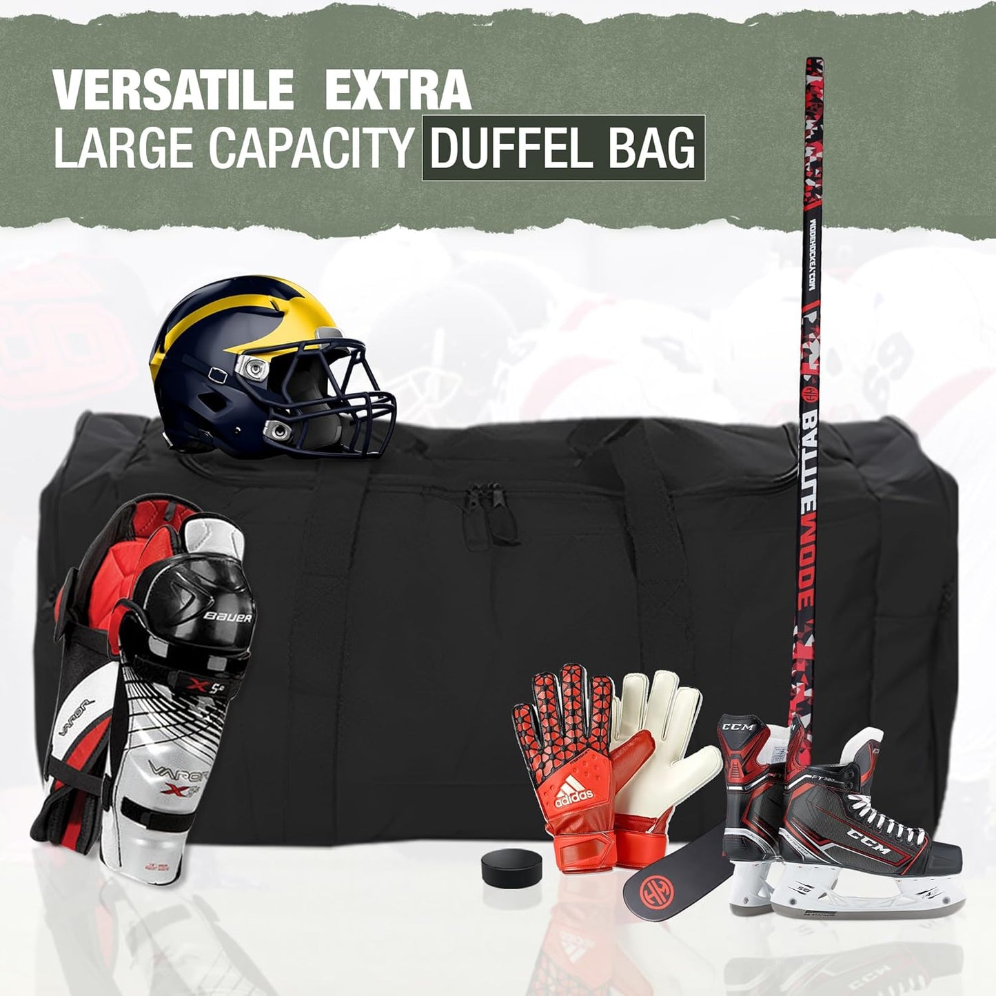 Jetstream Heavy Duty Multi Pocket Durable Sports Gym Equipment Travel Duffel Bag