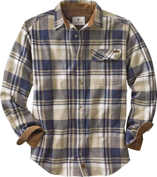 Legendary Whitetails Men's Flannel Shirt Long Sleeve Button Down 100% Cotton