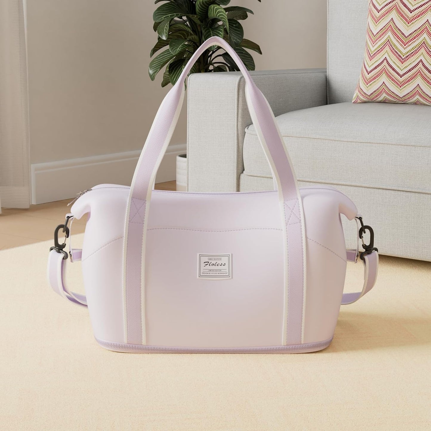 Travel Duffel Bag, Sports Tote Gym Bag, Shoulder Weekender Overnight Bag for Women