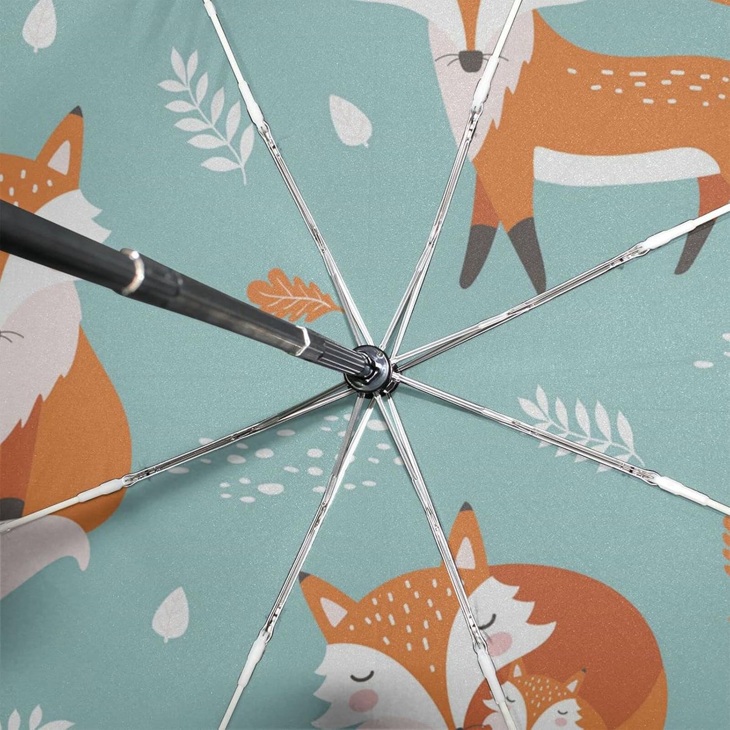 Automatic Umbrella One Touch Auto Open and Close Button Compact Travel Umbrella for Women Men Kid