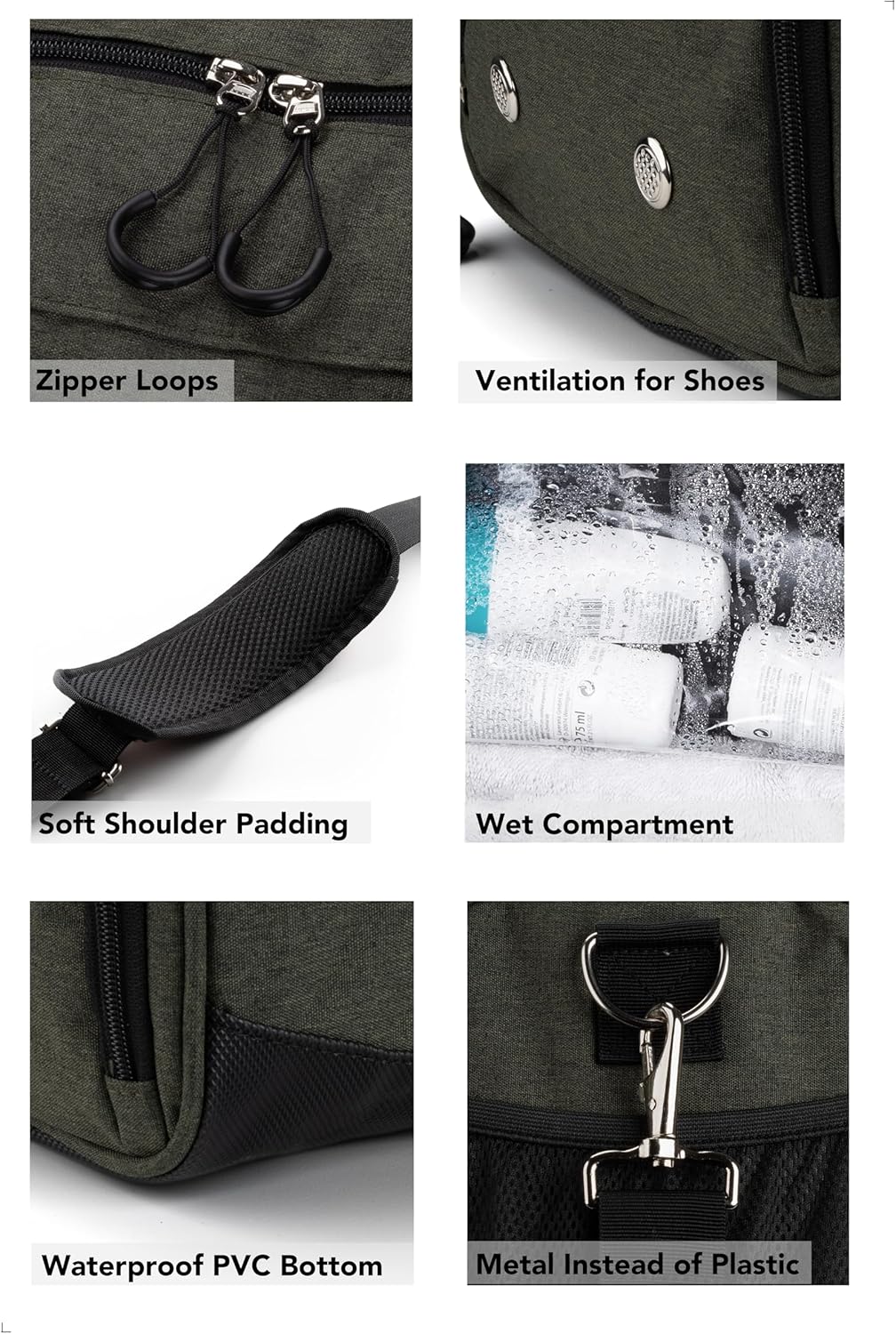 Fitgriff® Gym Bag for Men & Women with Shoe & Wet Compartment - Duffle Bag for Travel, Sports, Fitness & Workout