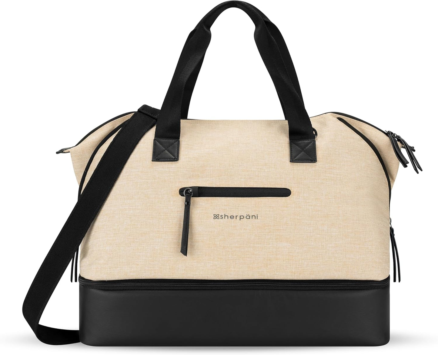 Sherpani Boston, Anti-Theft Weekender Bags,Travel Duffel Bag for Women, Carry On Tote Bag with Removable Shoe Bottom Compartment, Metal Hardware