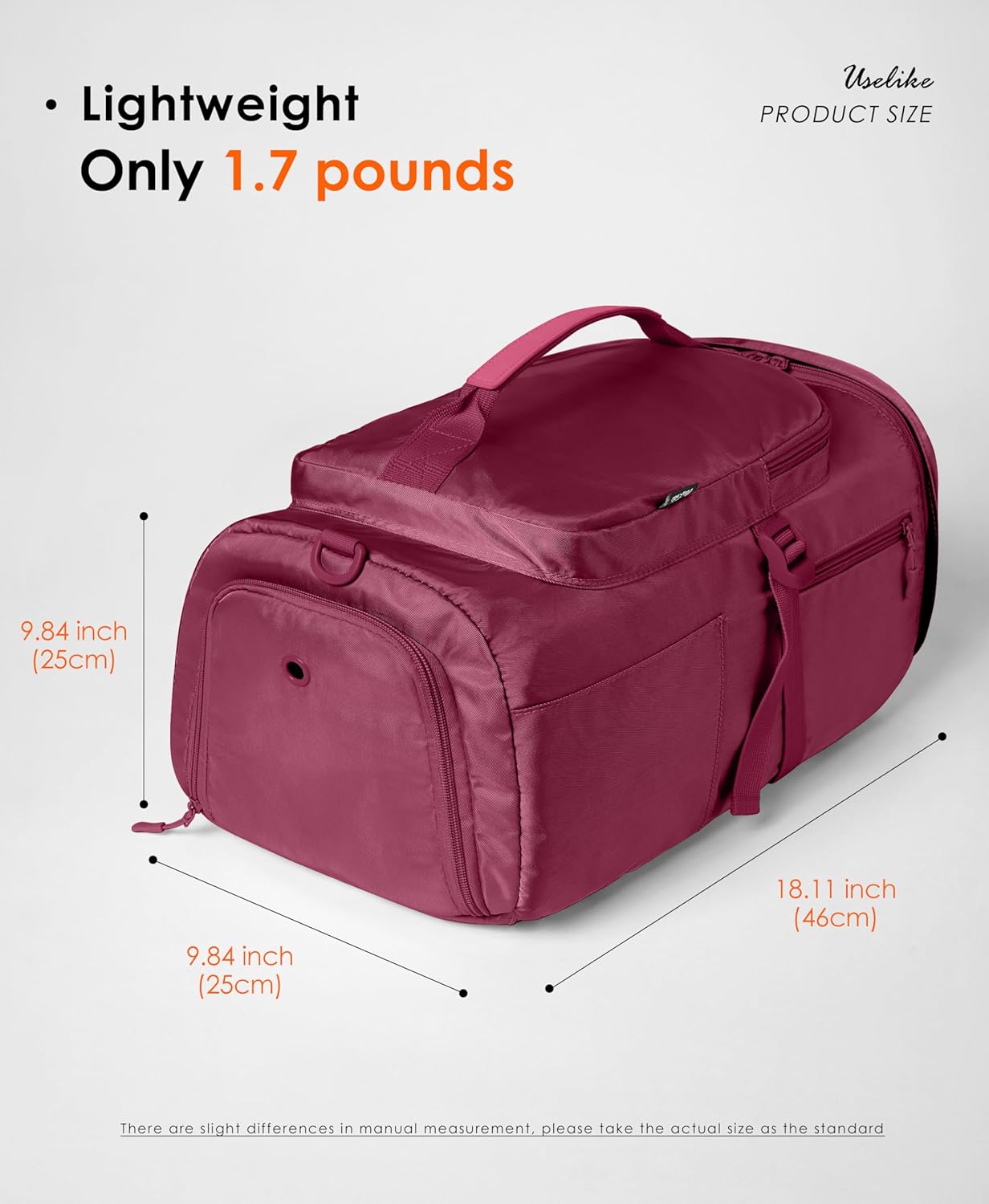 Gym Bag for Women with Shoe Compartment and Wet Pocket Convertible Gym Backpack workout Duffel Bag Multiple Pockets 30L