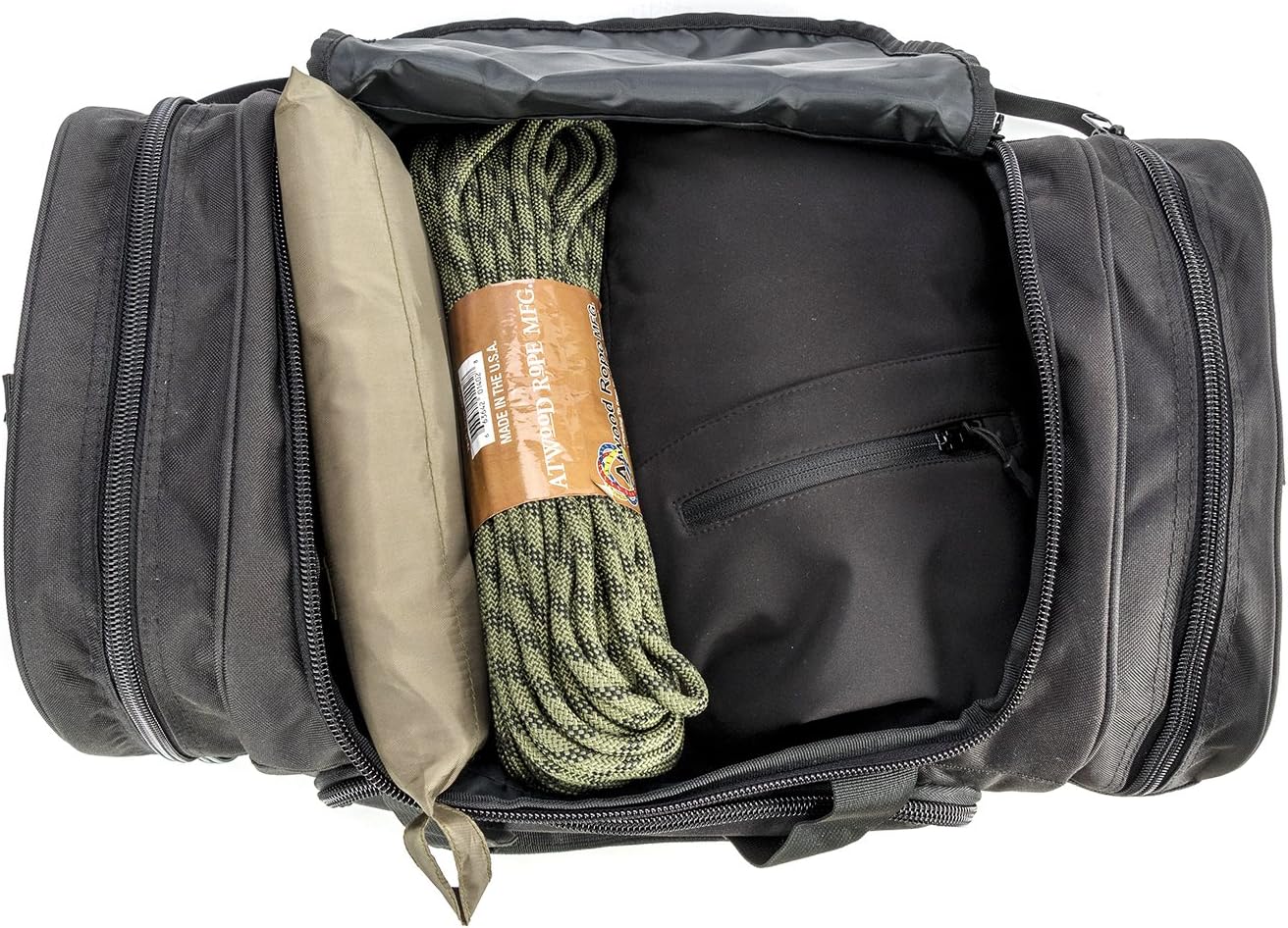 Gym Duffel Bag for Men Sports Duffel Bag with Shoe Compartment (BLACK-Model A)