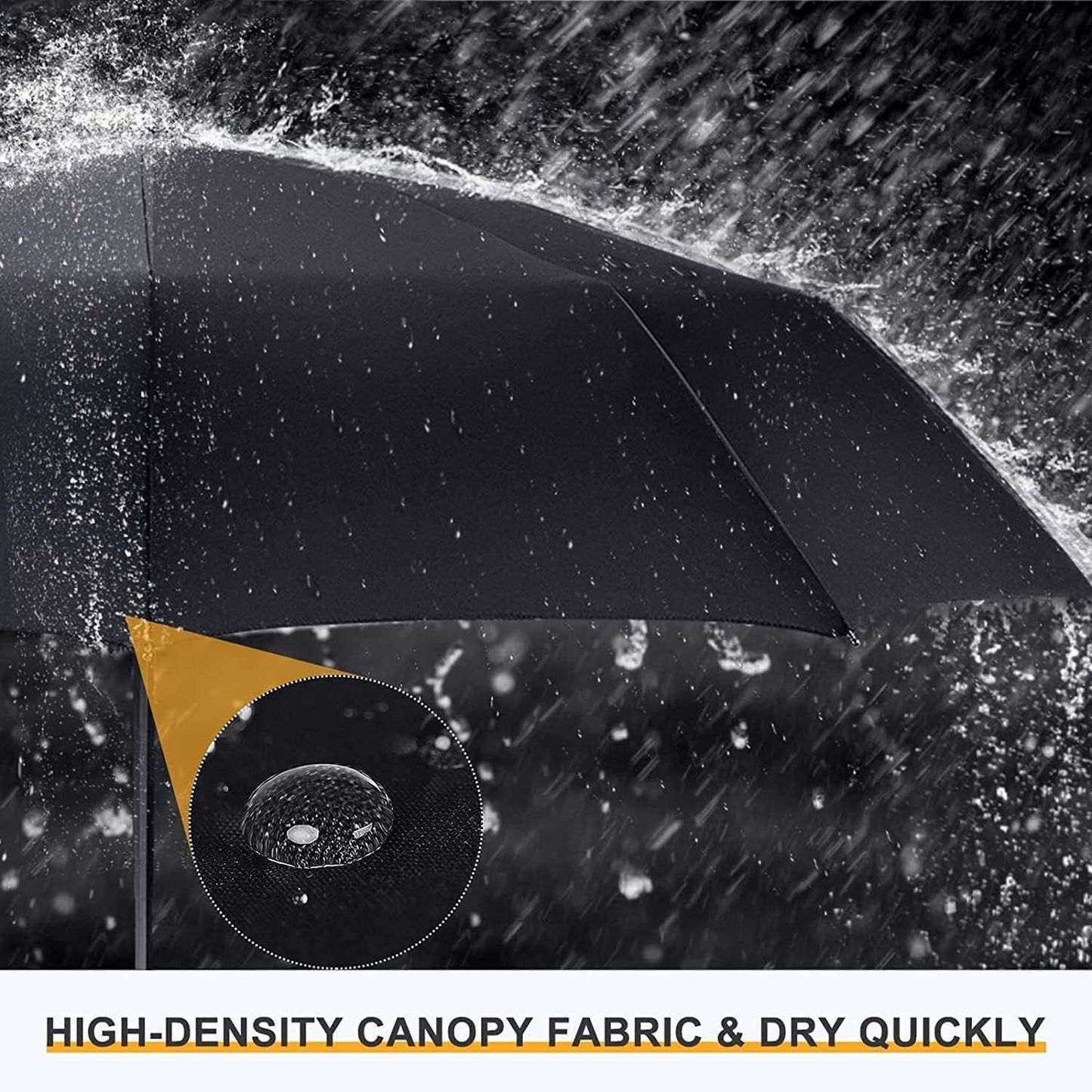 Liberty Imports 3 Pack Windproof Travel Rain Umbrellas - Compact, Light, Automatic, Strong and Portable - for Men and Women