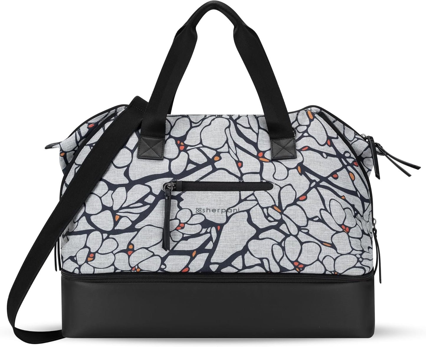 Sherpani Boston, Anti-Theft Weekender Bags,Travel Duffel Bag for Women, Carry On Tote Bag with Removable Shoe Bottom Compartment, Metal Hardware