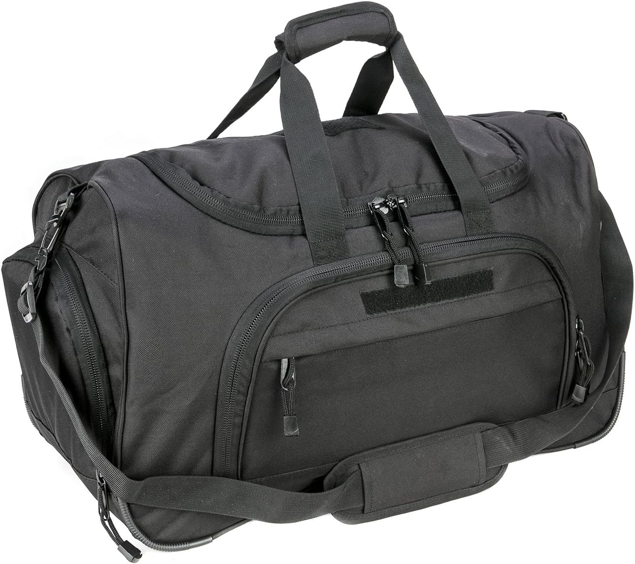 Gym Duffel Bag for Men Sports Duffel Bag with Shoe Compartment (BLACK-Model B)