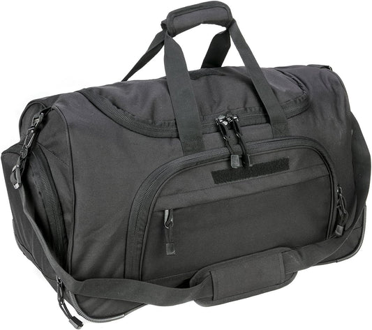 Gym Duffel Bag for Men Sports Duffel Bag with Shoe Compartment (BLACK-Model B)