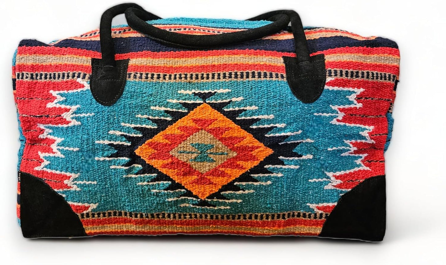 Southwestern Large Weekender Travel Bag Western Duffle Bag Boho Travel Bag
