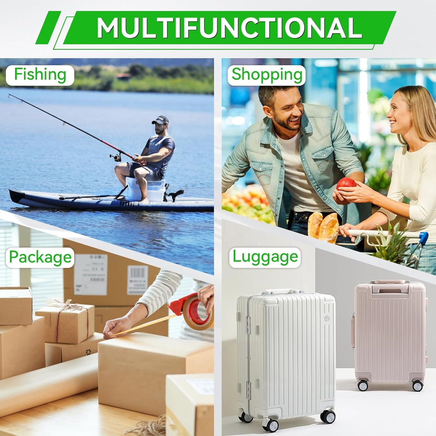 110 lbs Luggage Weight Scale Digital High Precision Scale Portable Handheld Scale with g/oz/kg/lb Travel Accessories Scale Luggage Scale Cover Backlit LCD Display