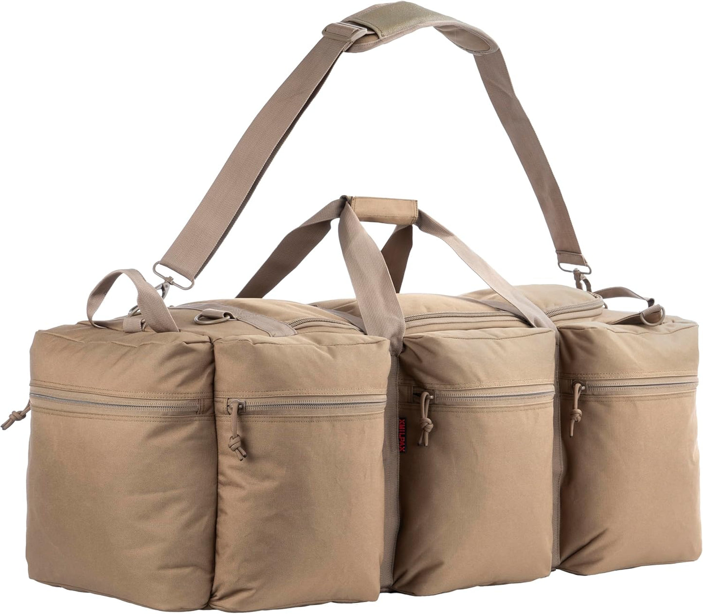 100L Large Military Duffle Bag Deployment Duffel Bag Sports Equipment Travel Luggage Bag with Detachable Backpack Straps…