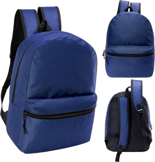 17" School Backpacks for Kids - Backpacks in Bulk for Elementary, Middle, and High School Students in Assorted Colors
