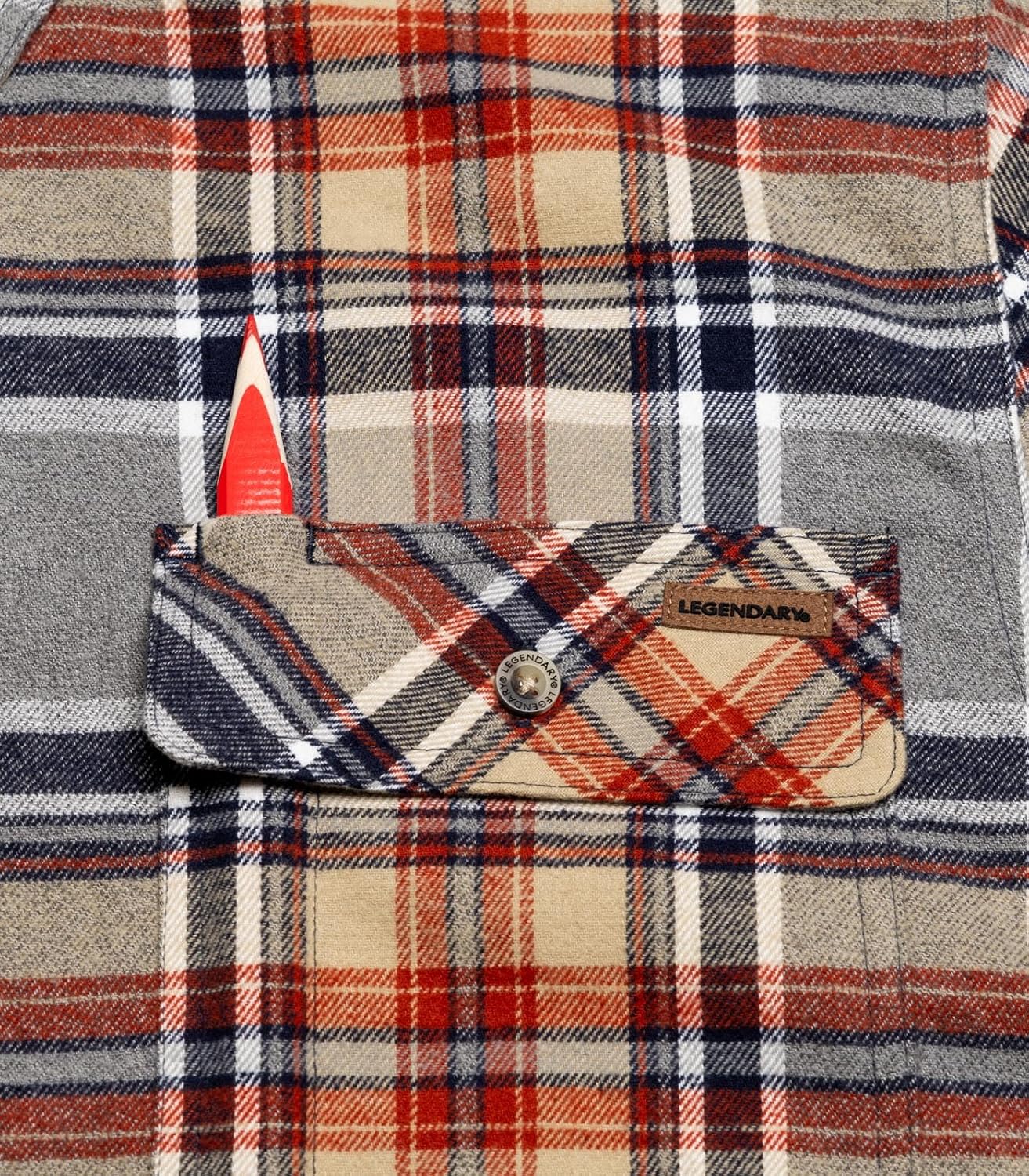 Legendary Whitetails Men's Flannel Shirt Long Sleeve Button Down 100% Cotton