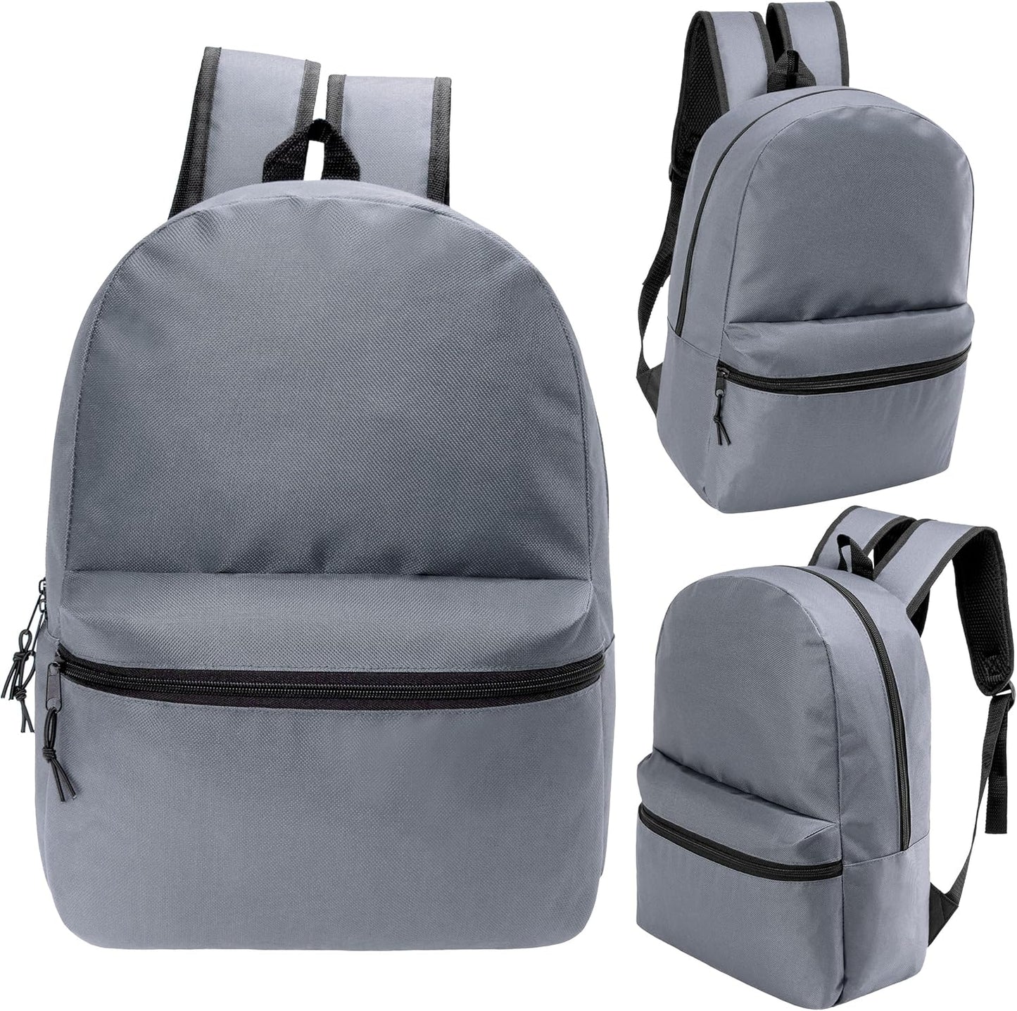 17" School Backpacks for Kids - Backpacks in Bulk for Elementary, Middle, and High School Students in Assorted Colors