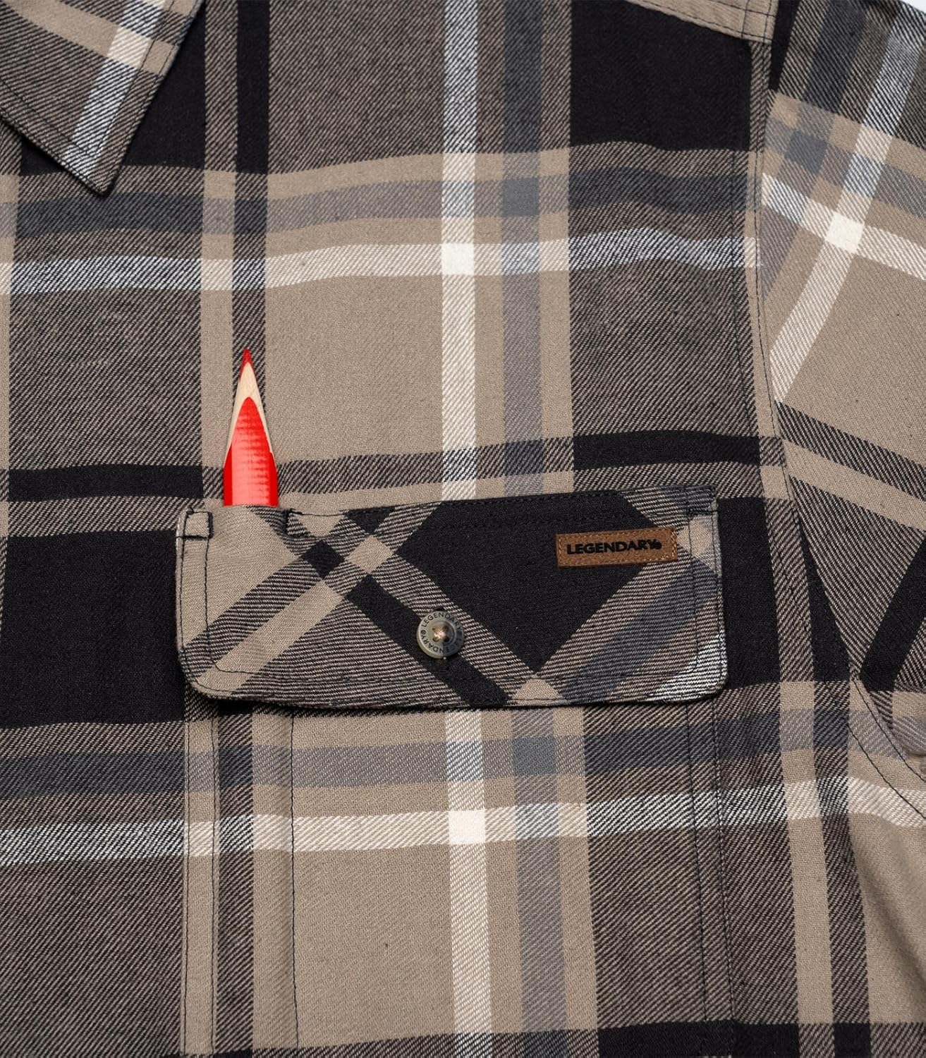 Legendary Whitetails Men's Flannel Shirt Long Sleeve Button Down 100% Cotton