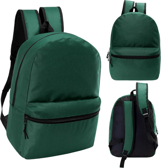 17" School Backpacks for Kids - Backpacks in Bulk for Elementary, Middle, and High School Students in Assorted Colors
