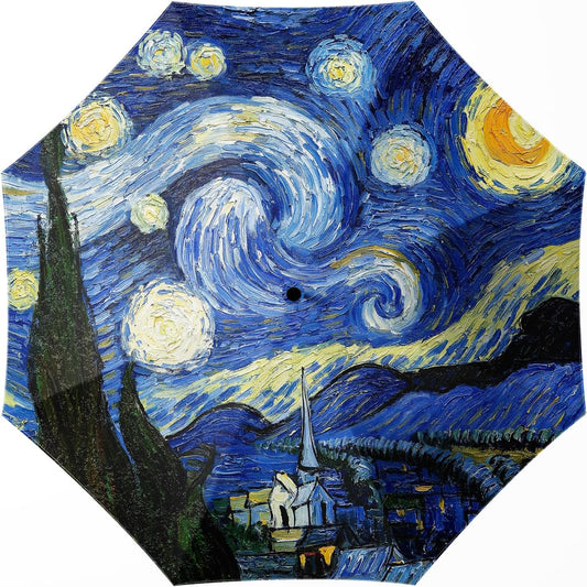 Small Compact Travel Automatic Folding Umbrella for Women, Portable Lightweight, Rain, Wind, UV Sun Shade