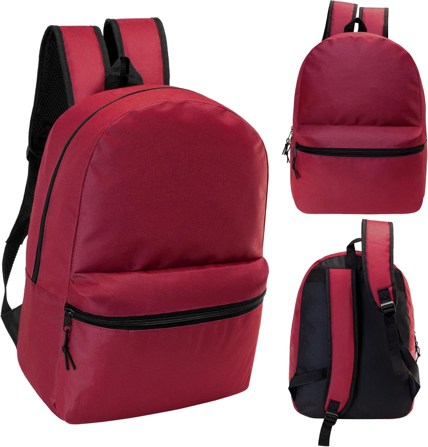 17" School Backpacks for Kids - Backpacks in Bulk for Elementary, Middle, and High School Students in Assorted Colors