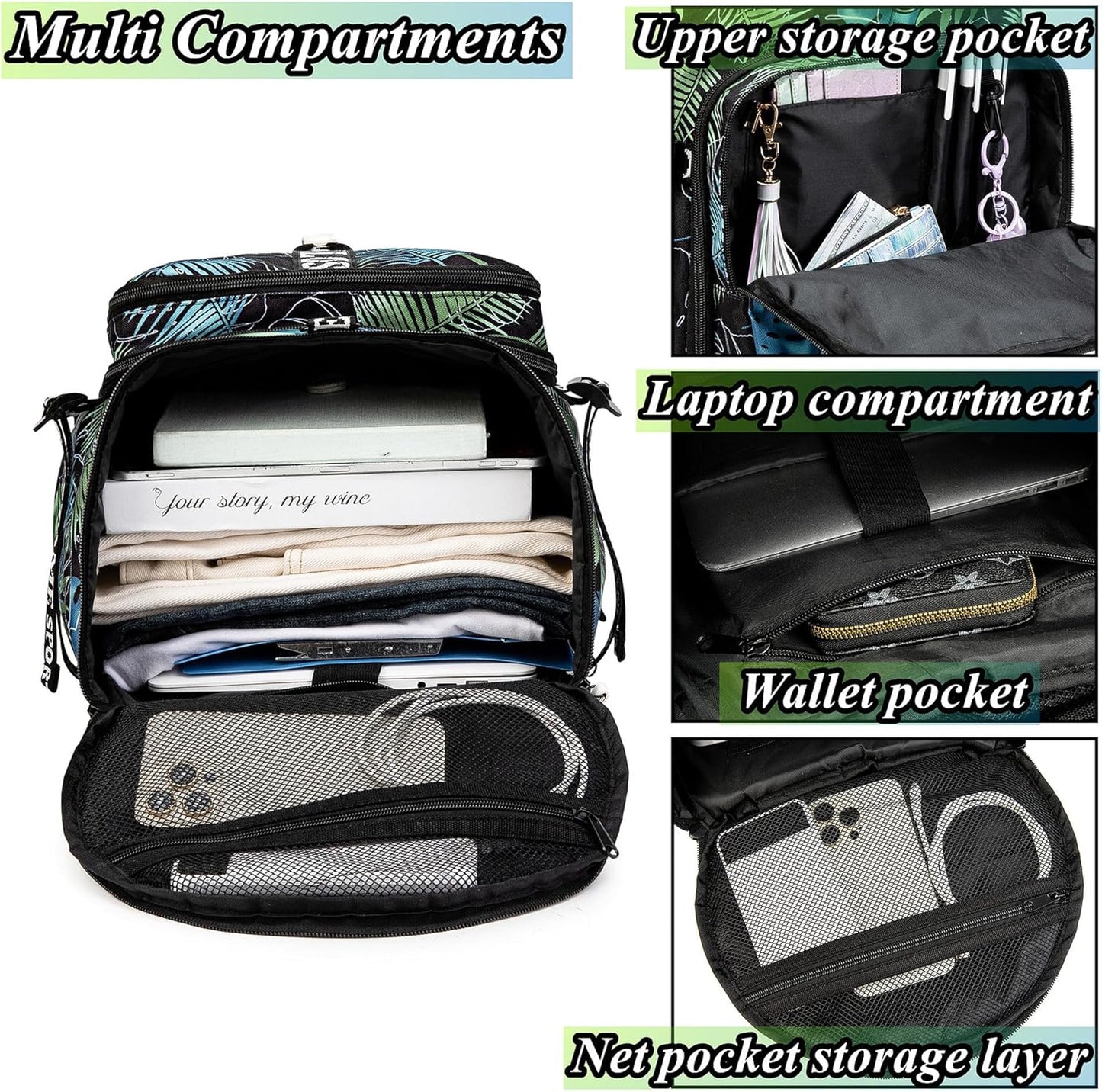 Gym Duffle Bag Backpack with Shoe Compartment,4 ways Travel Backpack for Women and Men,Multi-Functional Weekender bag with Waterproof Layer&Laptop Compartment for Fitness, Travel,Camping