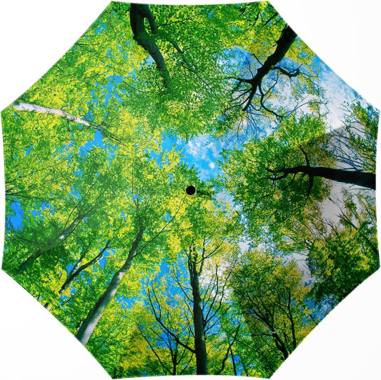 Small Compact Travel Automatic Folding Umbrella for Women, Portable Lightweight, Rain, Wind, UV Sun Shade