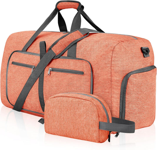 Felipe Varela Duffle Bag with Shoes Compartment and Adjustable Strap,Foldable Travel Duffel Bags for Men Women,Waterproof Duffel Bags